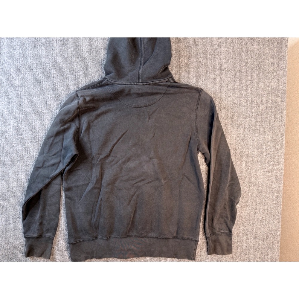 Nike Hoodie Mens Large Black‎ Faded Y2K Heavyweight Pullover Sweatshirt - Picture 7 of 7